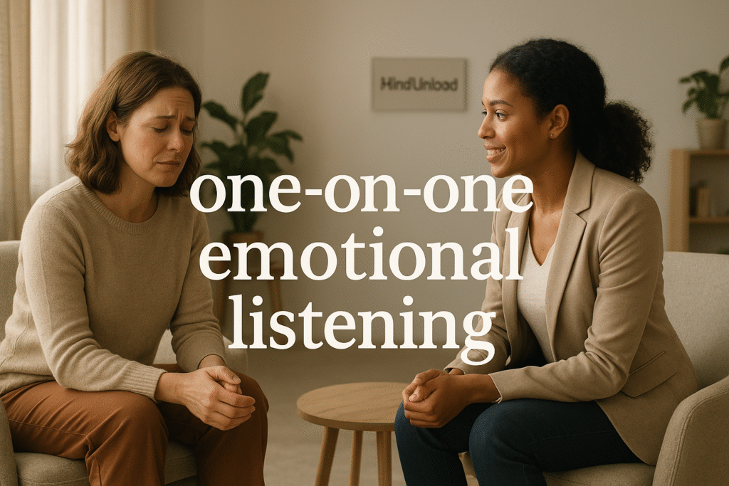 One-on-one emotional listening