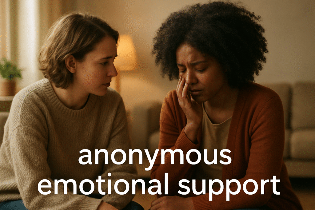 Anonymous emotional support