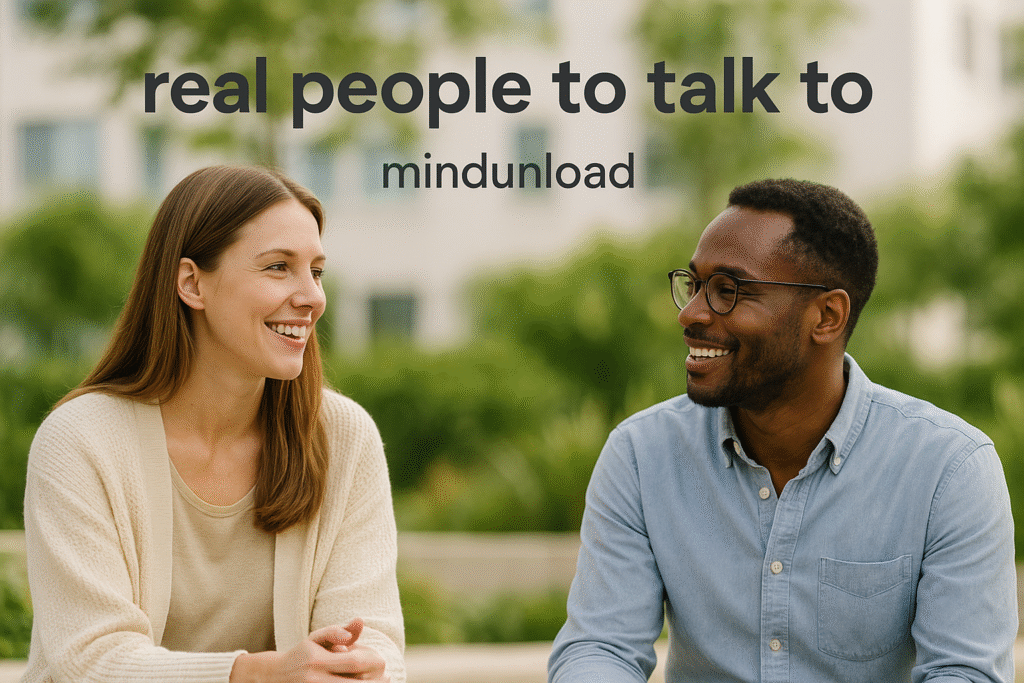 Best app for real people to talk to someone